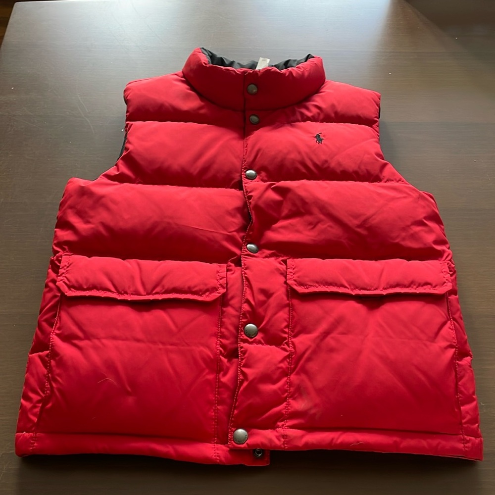 Youth boys polo jacket vest
Reversible   No tears / stains / rips